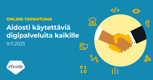 Aidosti kaytettavia digipalveluita kaikille tapahtuman banneri