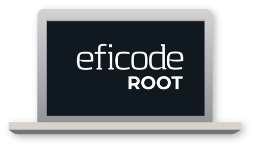 www.eficode.comhubfsEficode ROOT logo on laptop - illustration