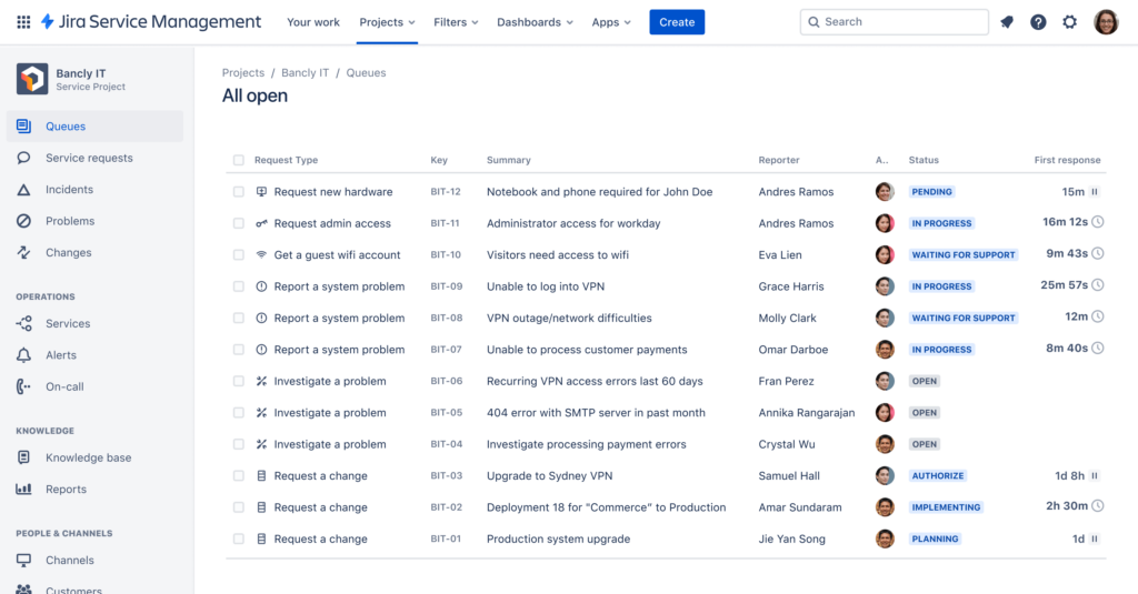 jira service management assignment group